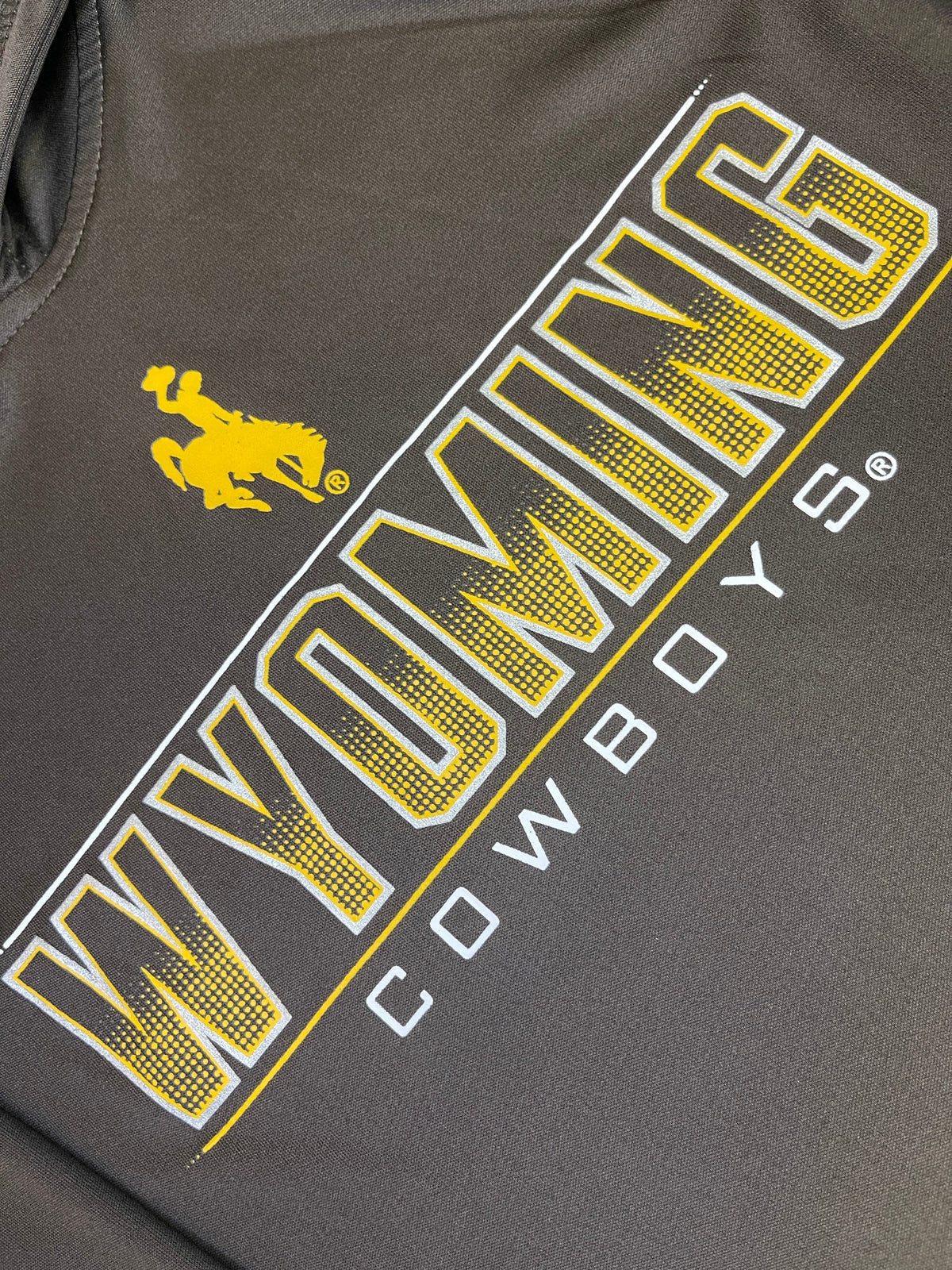 NCAA Wyoming Cowboys Russell Wicking L/S T-Shirt Hoodie Youth X-Small 4-5