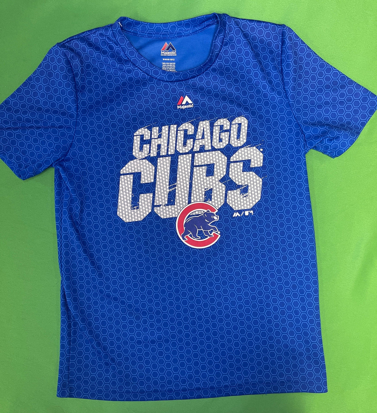 MLB Chicago Cubs Majestic Wicking-Style T-Shirt Youth Medium 10-12
