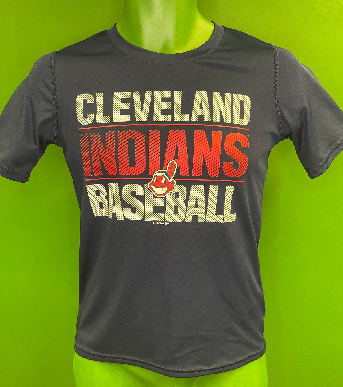 MLB Cleveland Indians Gen2 Wicking-Style T-Shirt Youth Medium