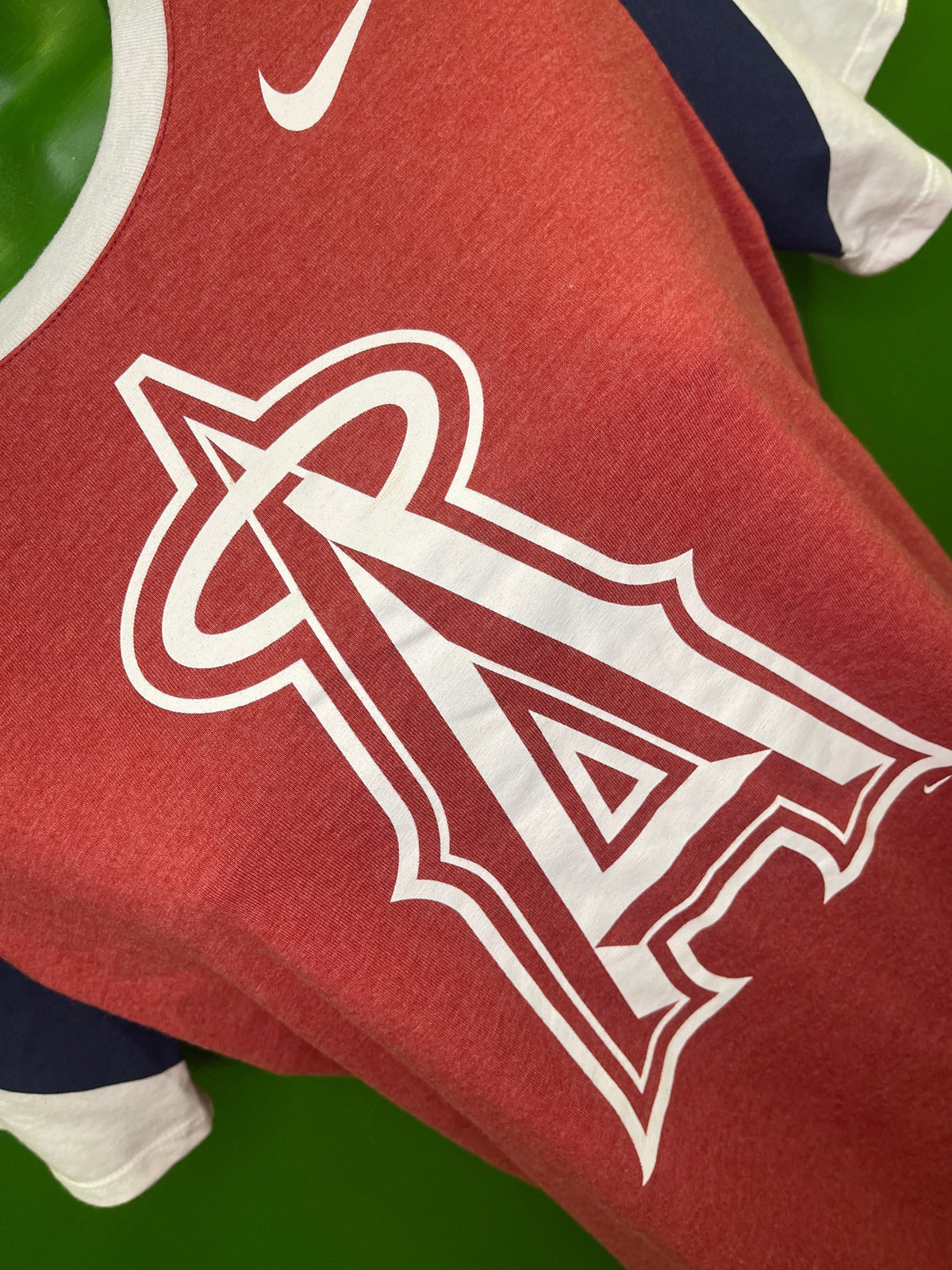 MLB Los Angeles Angels Tri-Blend Colour Blocked T-Shirt Unisex Small