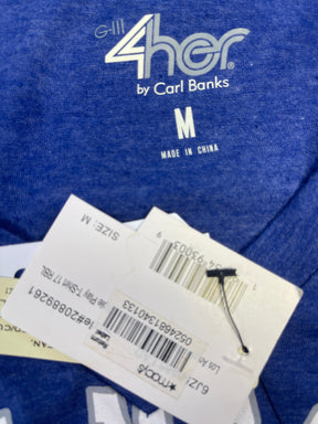 MLB Los Angeles Dodgers Carl Banks GIII V-Neck T-Shirt Women's Medium NWT