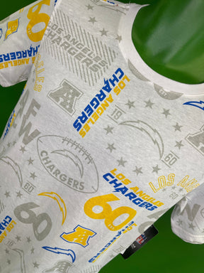 NFL Los Angeles Chargers White Patterned T-Shirt Youth Large 14-16 NWT