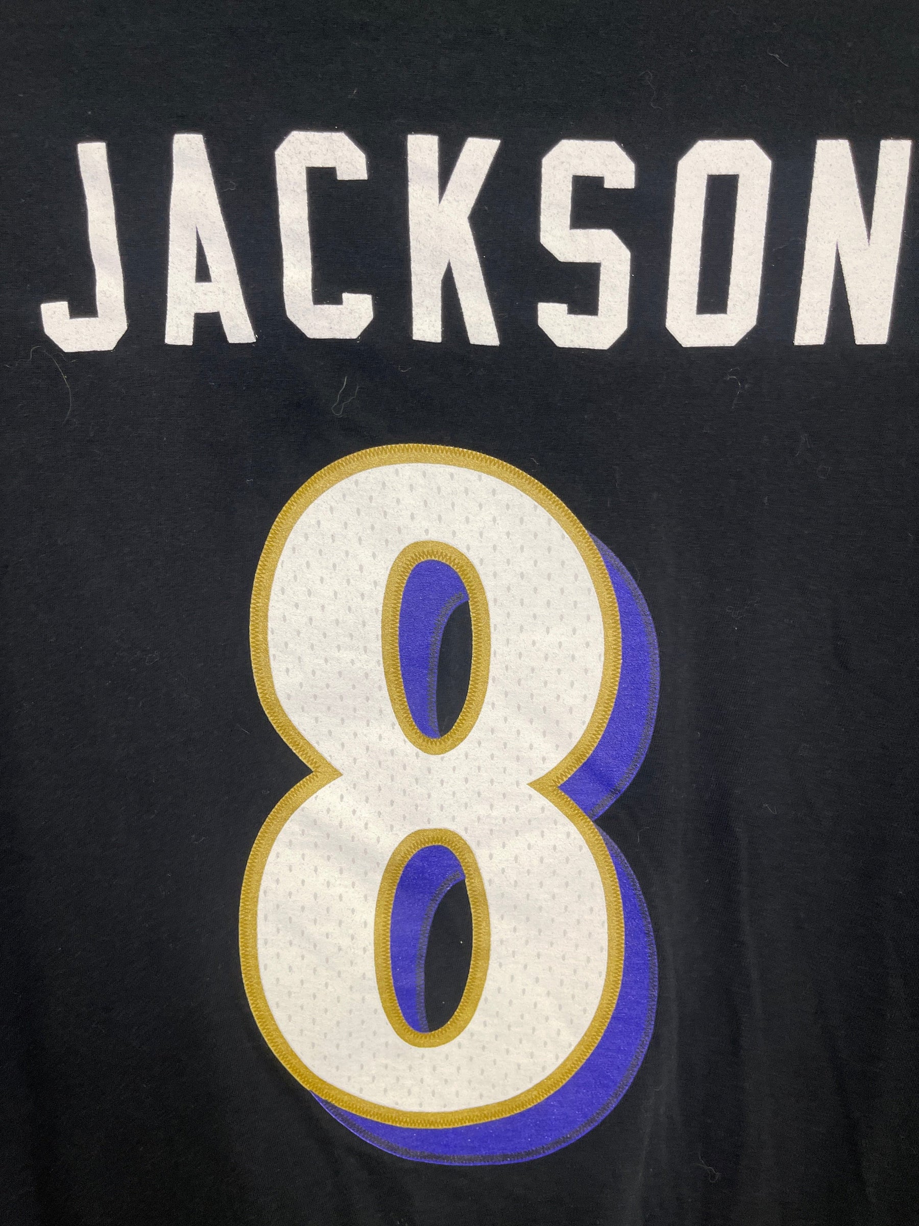 NFL Baltimore Ravens Fanatics Lamar Jackson #8 Playoffs T-Shirt Men's 2X-Large