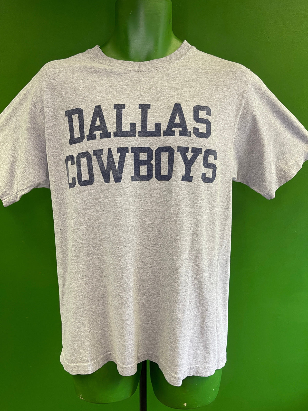 NFL Dallas Cowboys Old-School Spellout Grey T-Shirt Men's Medium