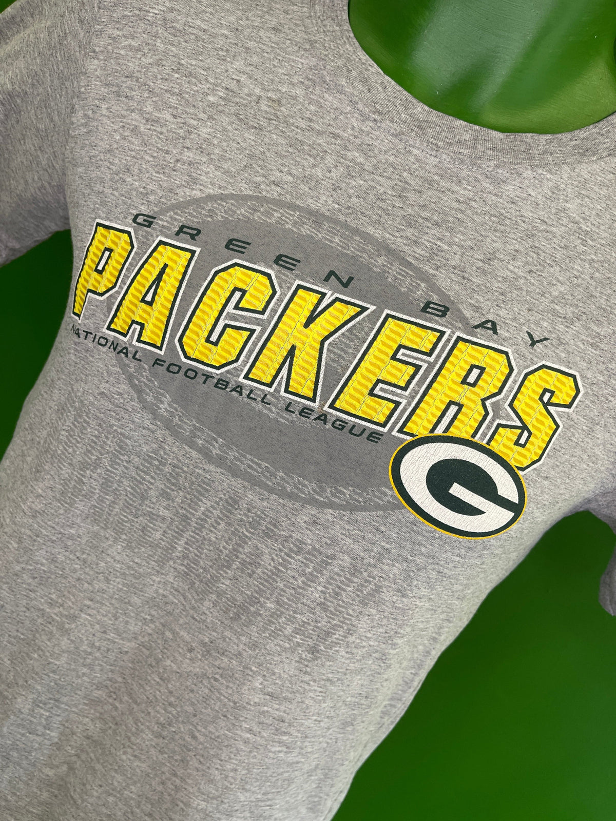 NFL Green Bay Packers Heathered Grey T-Shirt Youth Medium 10-12