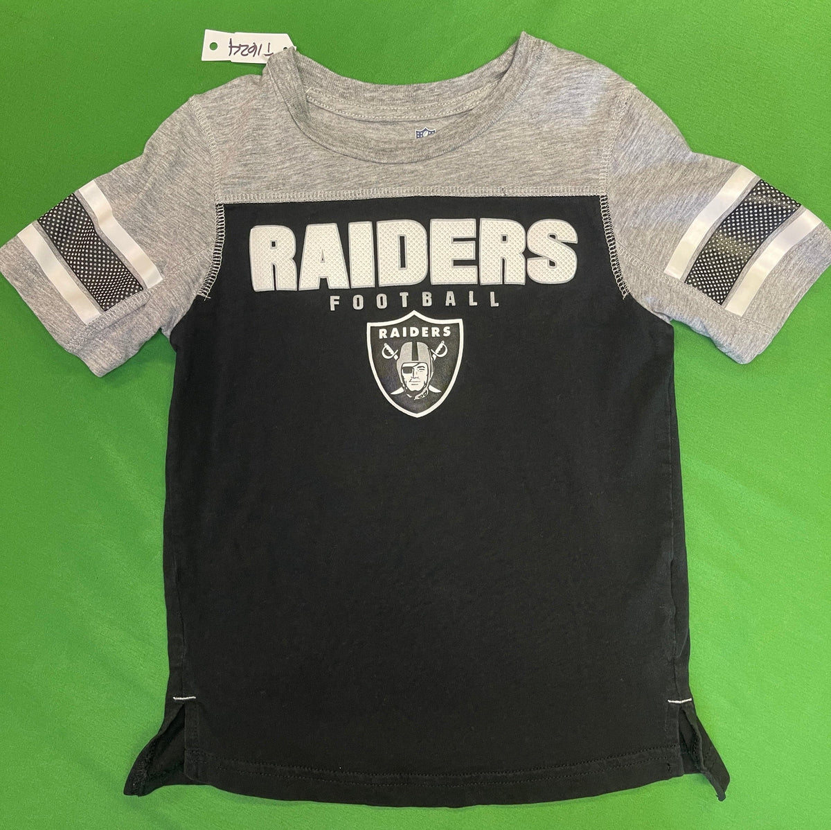 NFL Las Vegas Raiders Colour Blocked T-Shirt Youth Small 5-6