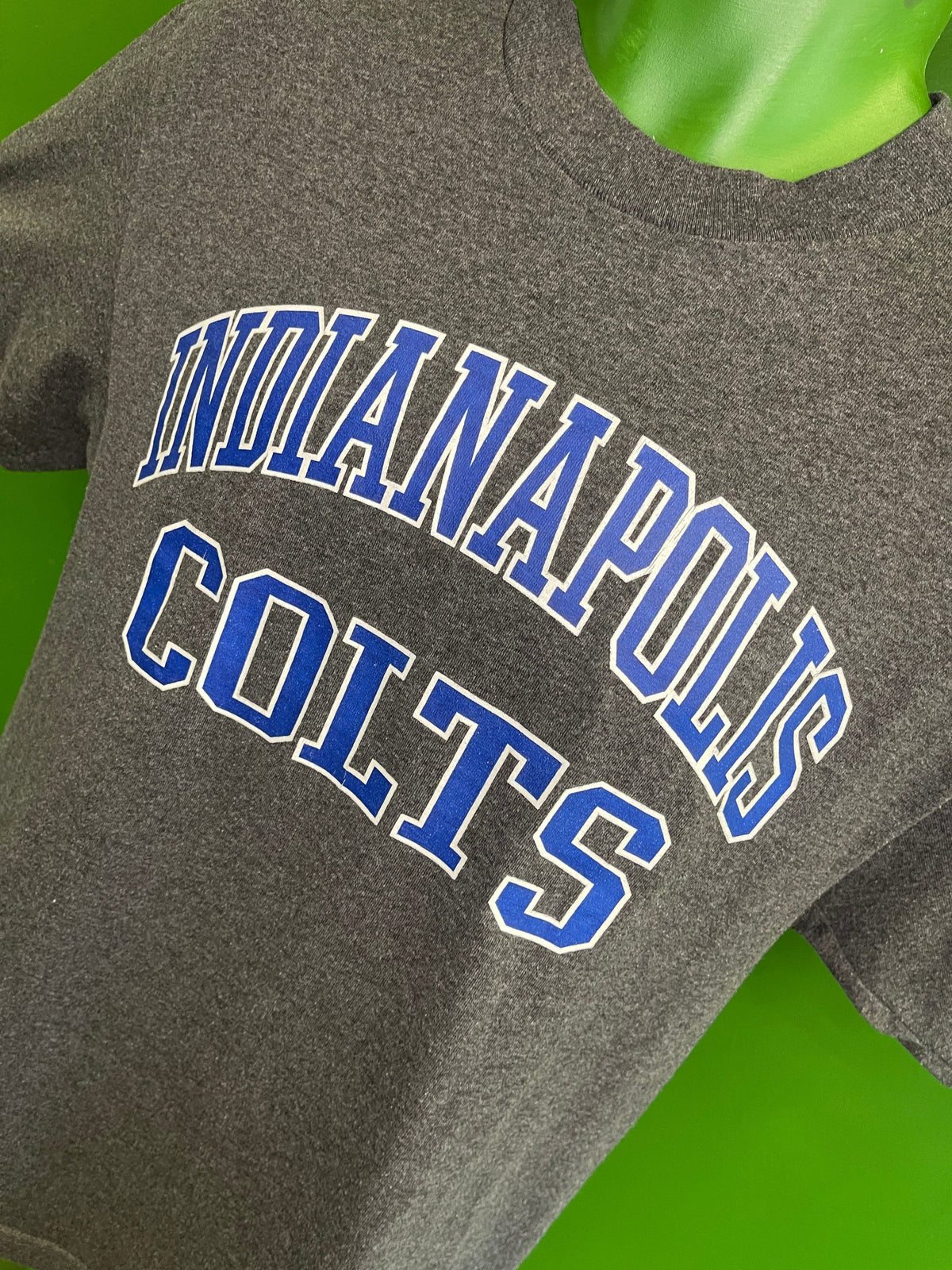 NFL Indianapolis Colts Heathered Grey Spellout T-Shirt Men's Medium