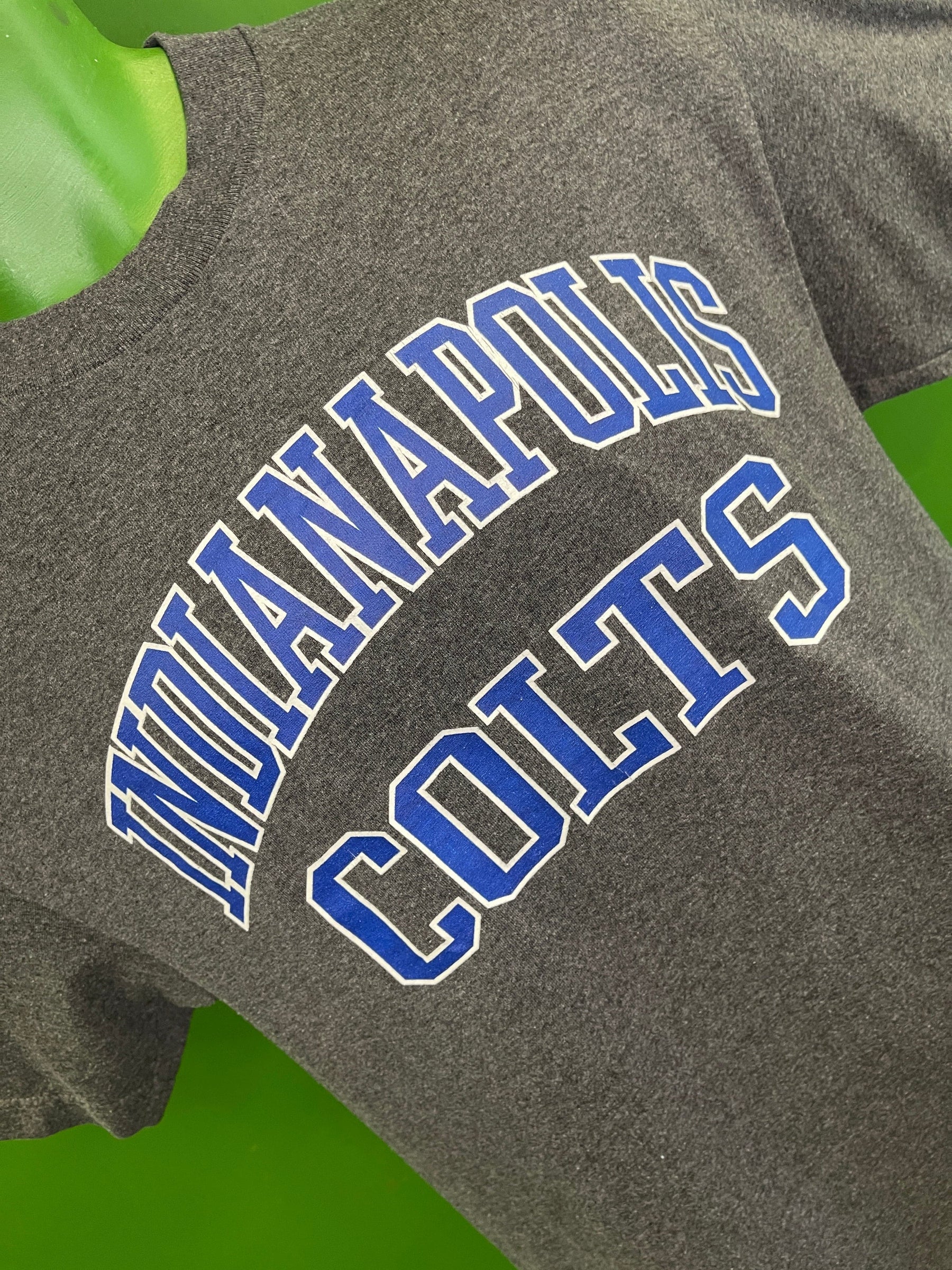 NFL Indianapolis Colts Heathered Grey Spellout T-Shirt Men's Medium