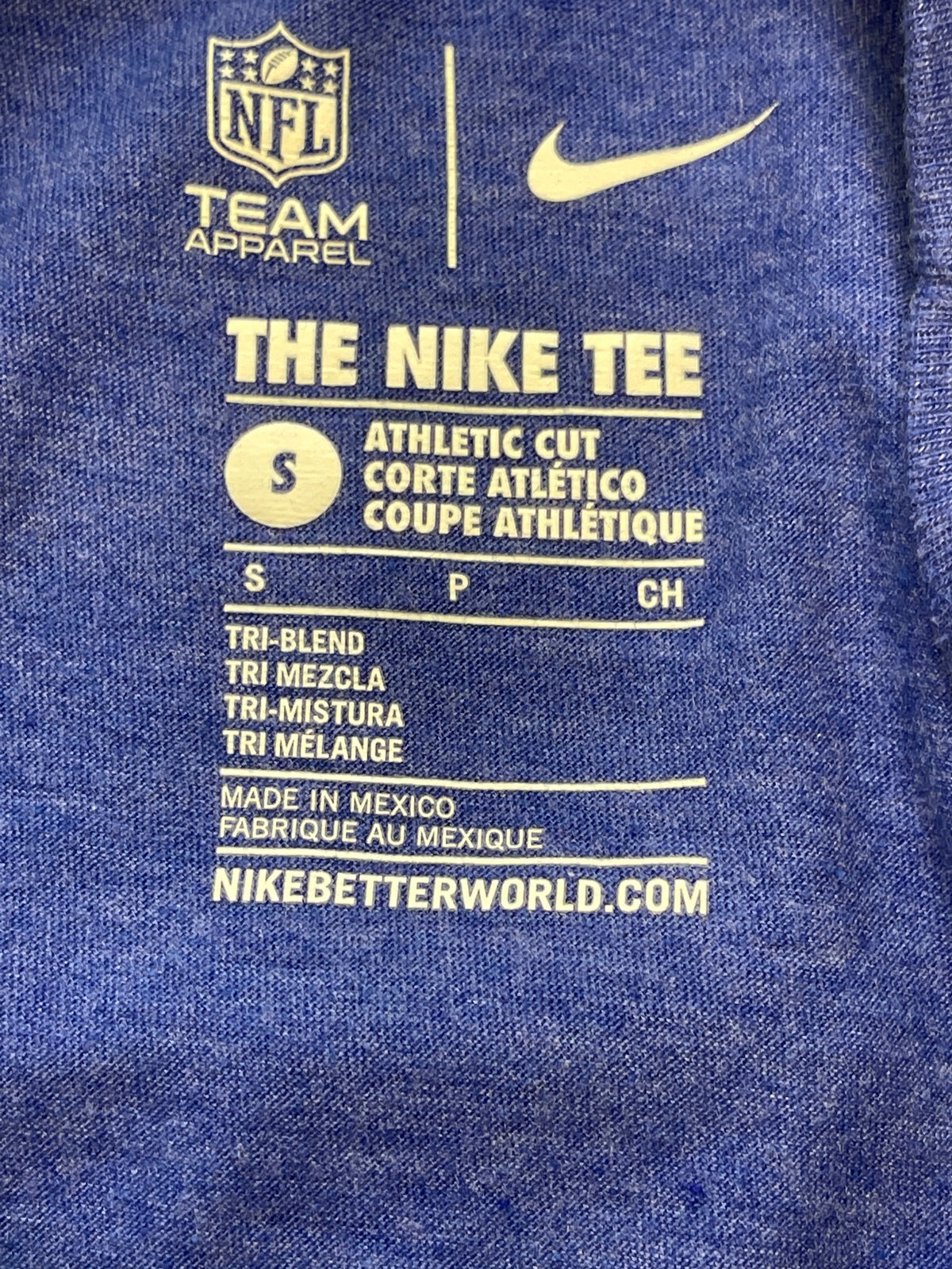 NFL Denver Broncos Nike Blue T-Shirt Men's Small