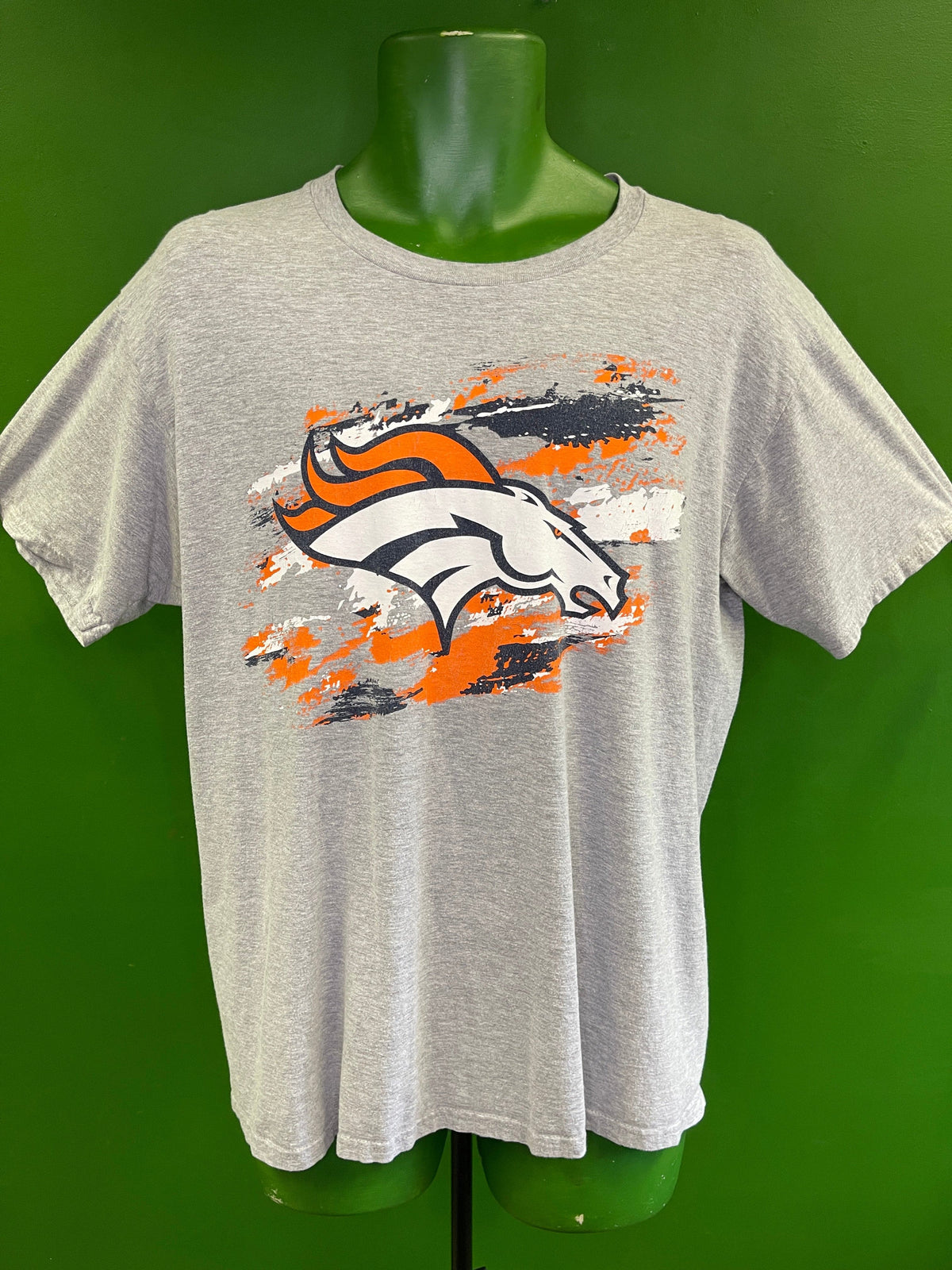 NFL Denver Broncos ProLine Fanatics Heathered Grey T-Shirt Men's Large