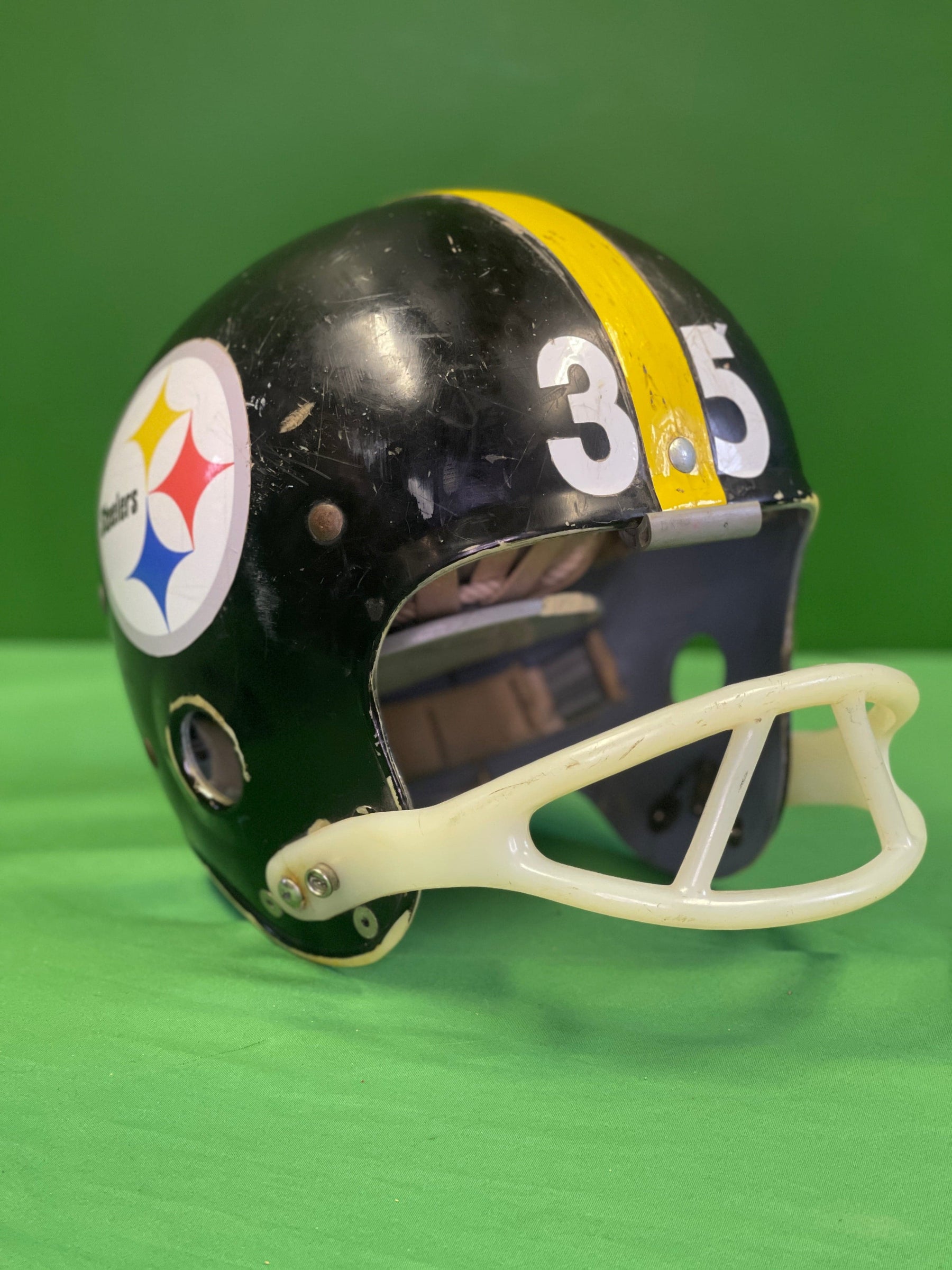 NFL Pittsburgh Steelers Riddell Kra Lite KR2 1960s Rare Vintage Helmet