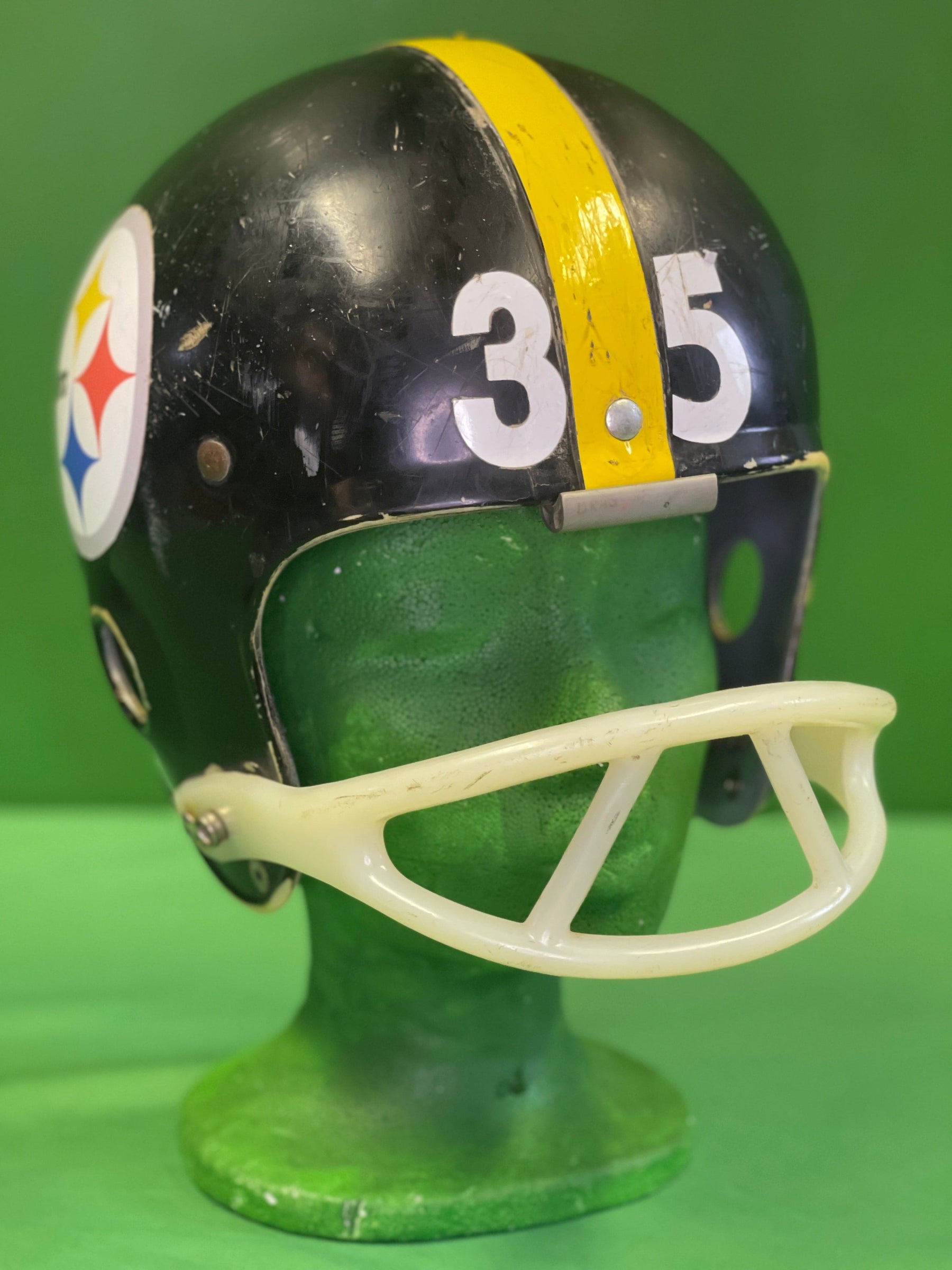 NFL Pittsburgh Steelers Riddell Kra Lite KR2 1960s Rare Vintage Helmet