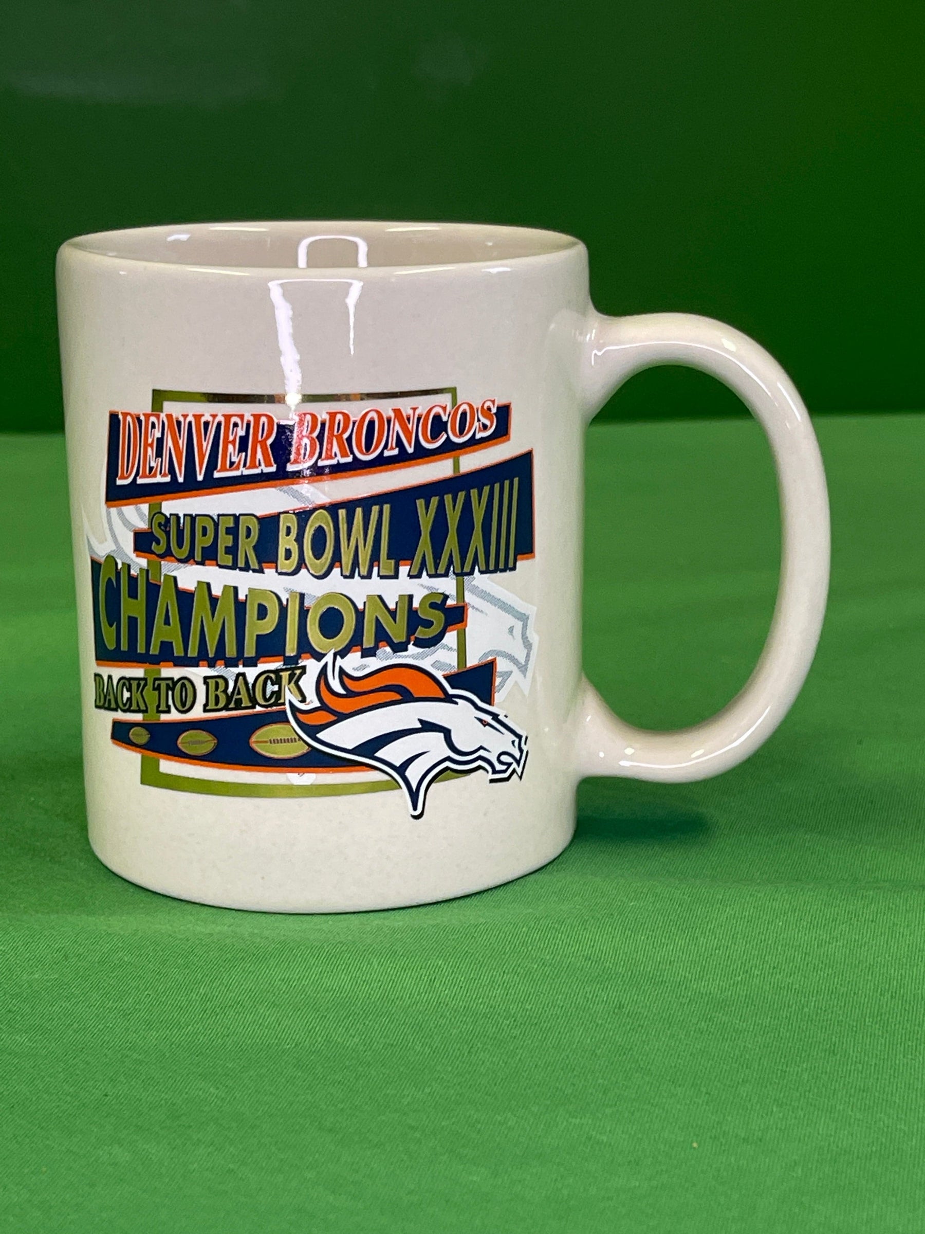 NFL Denver Broncos Ceramic Coffee Tea Mug Cup Super Bowl XXXIII Commemorative