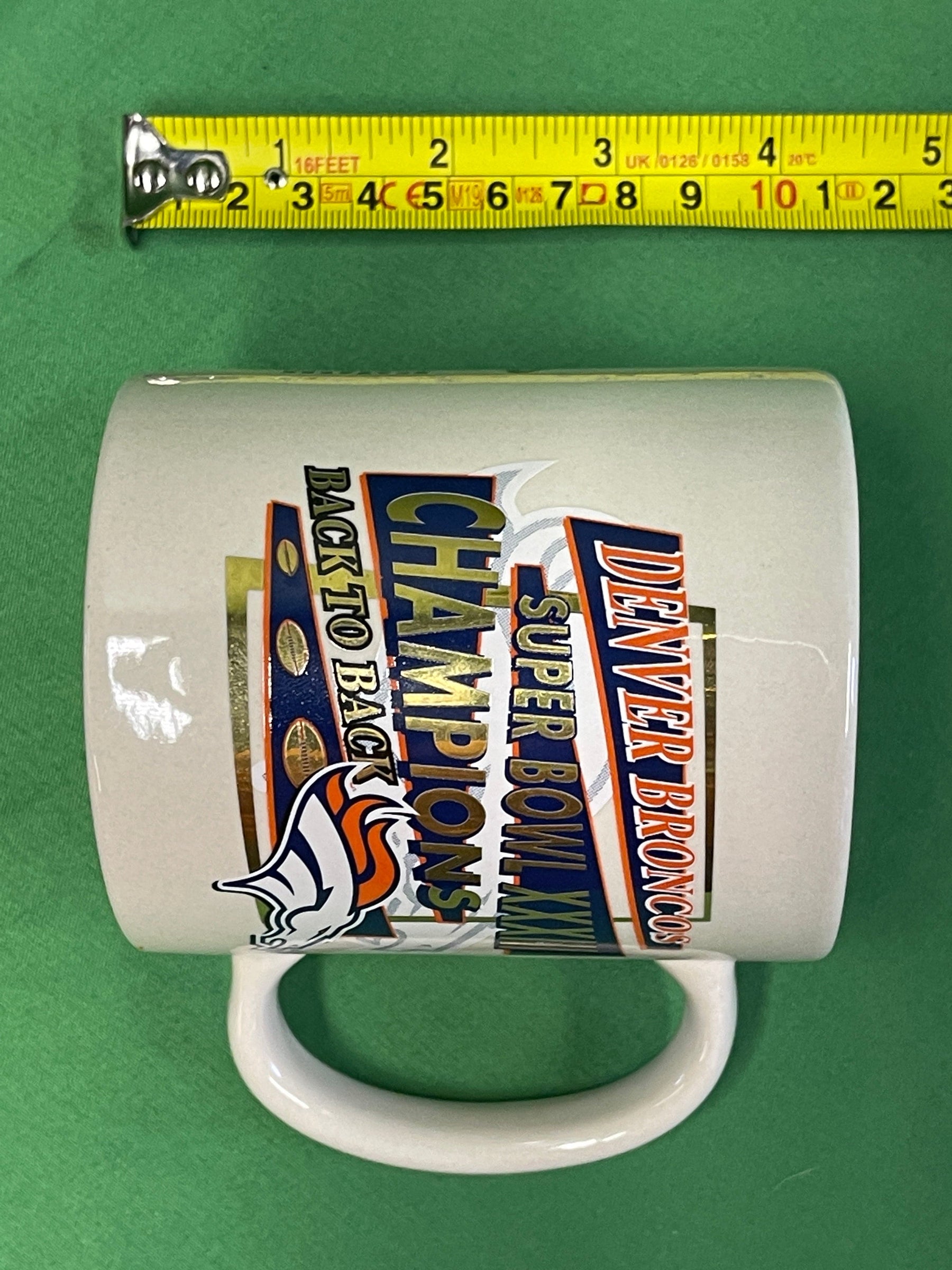 NFL Denver Broncos Ceramic Coffee Tea Mug Cup Super Bowl XXXIII Commemorative