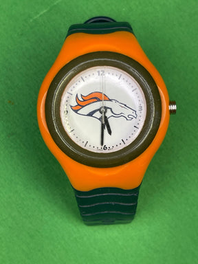 NFL Denver Broncos Plastic Swatch-Style Broken Strap Watch in Box