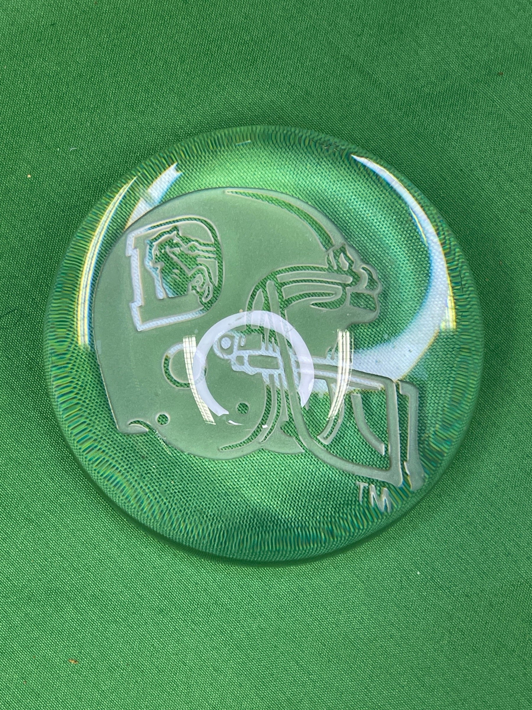 NFL Denver Broncos Crystal Paper Weight Glass Dome