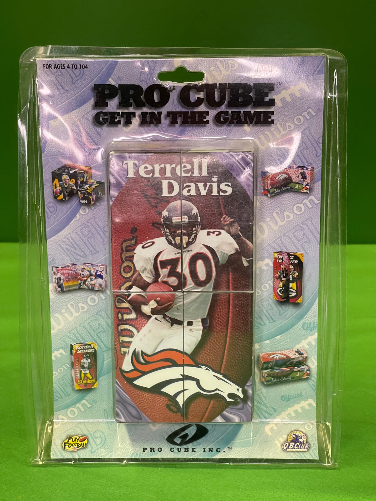 NFL Denver Broncos Terrell Davis Pro Cube Collectable Fan Cave