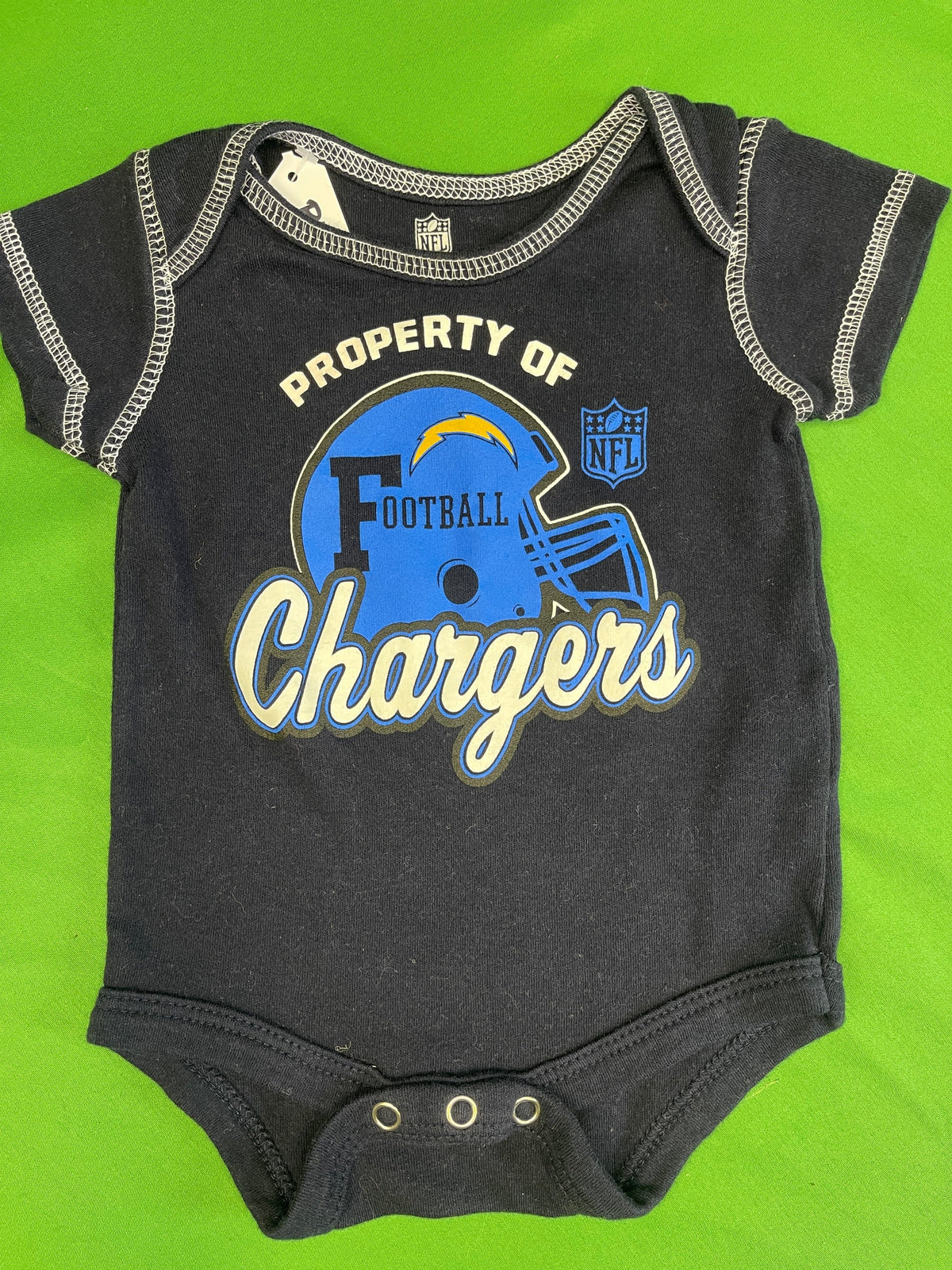 NFL Los Angeles Chargers Infant Bodysuit/Vest Newborn 0-3 Months