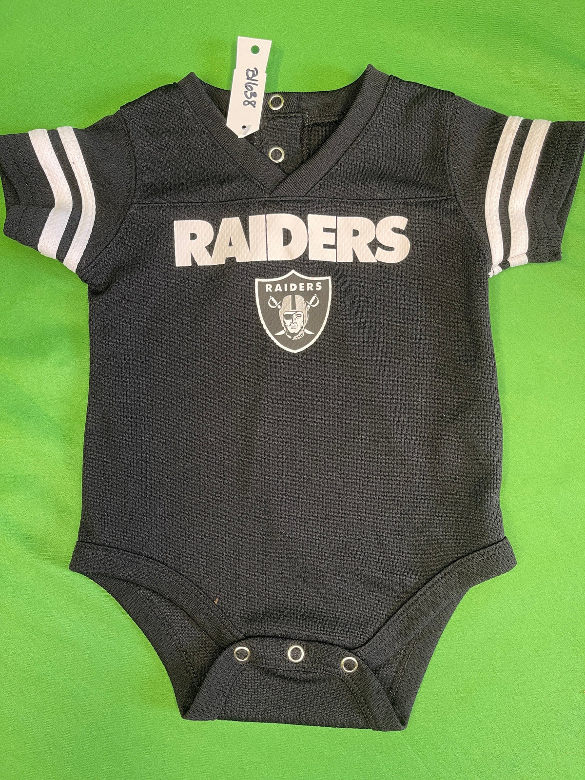 NFL Las Vegas Raiders Textured Baby Bodysuit/Vest 3-6 Months