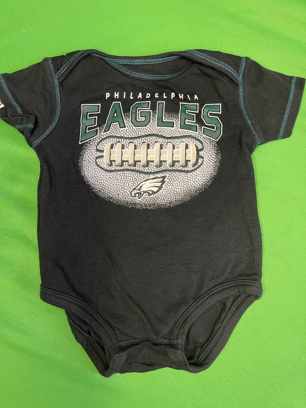 NFL Philadelphia Eagles Black Bodysuit Infant 3-6 Months