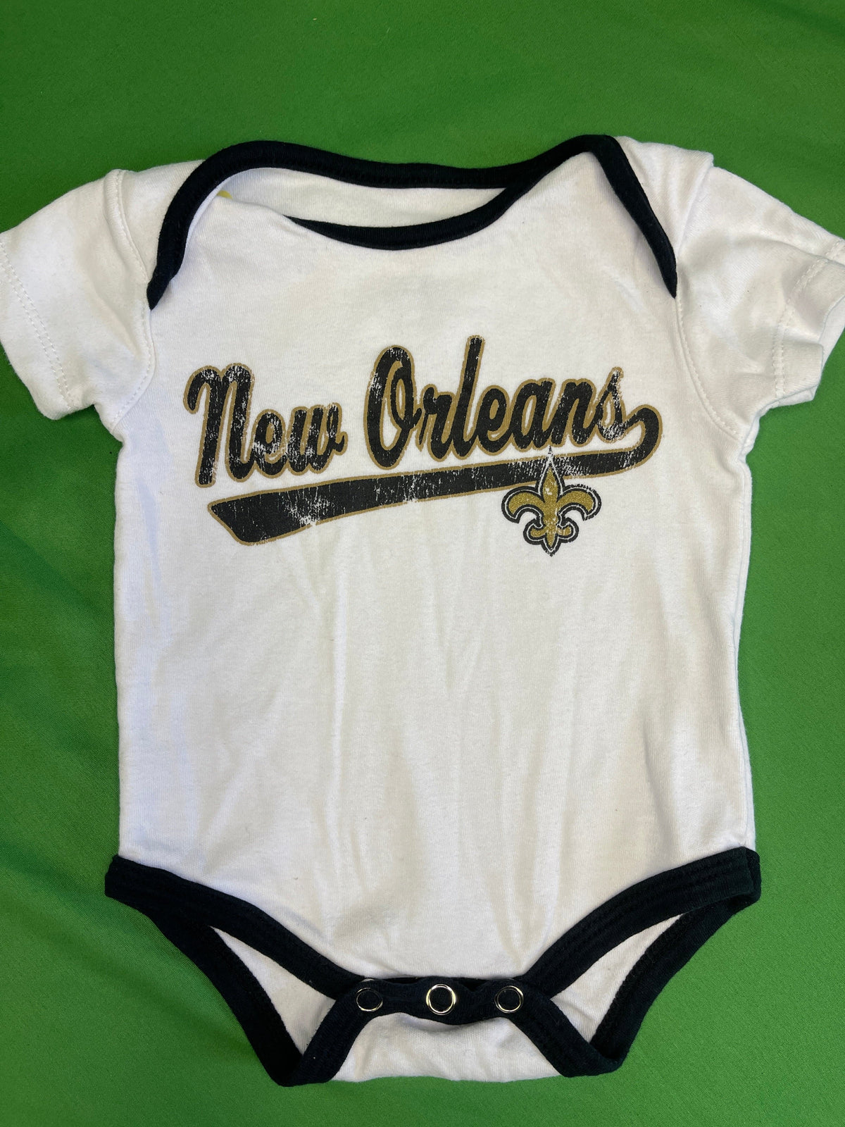 NFL New Orleans Saints White Bodysuit Infant 3-6 Months