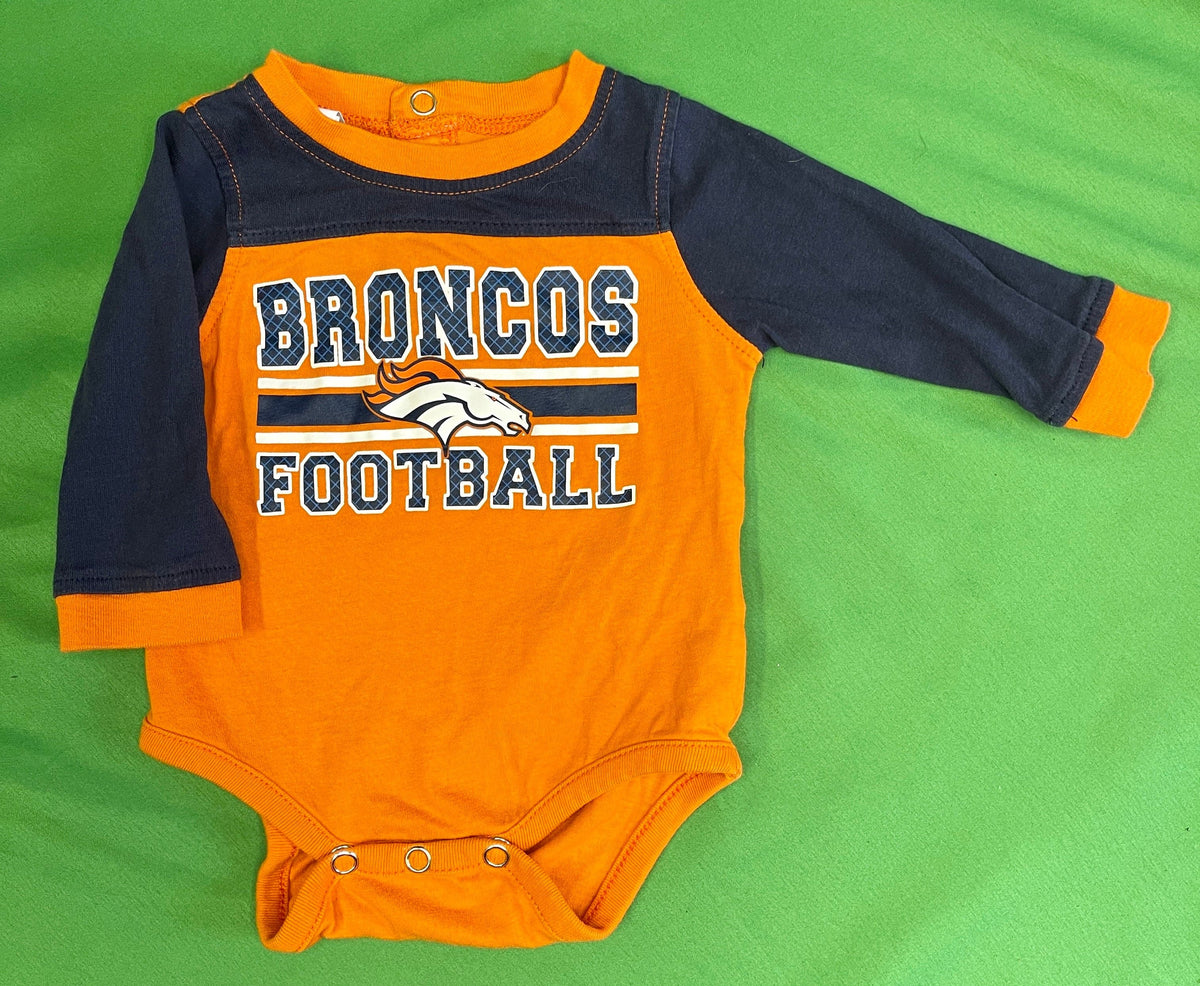 NFL Denver Broncos L/S Infant Baby Bodysuit Newborn 0-3 Months