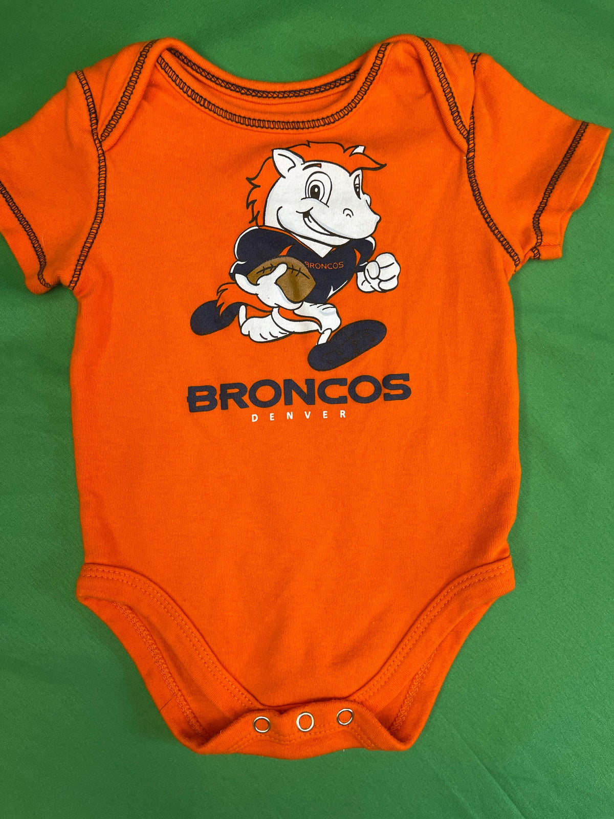 NFL Denver Broncos Miles Mascot Vest Bodysuit Infant 3-6 Months