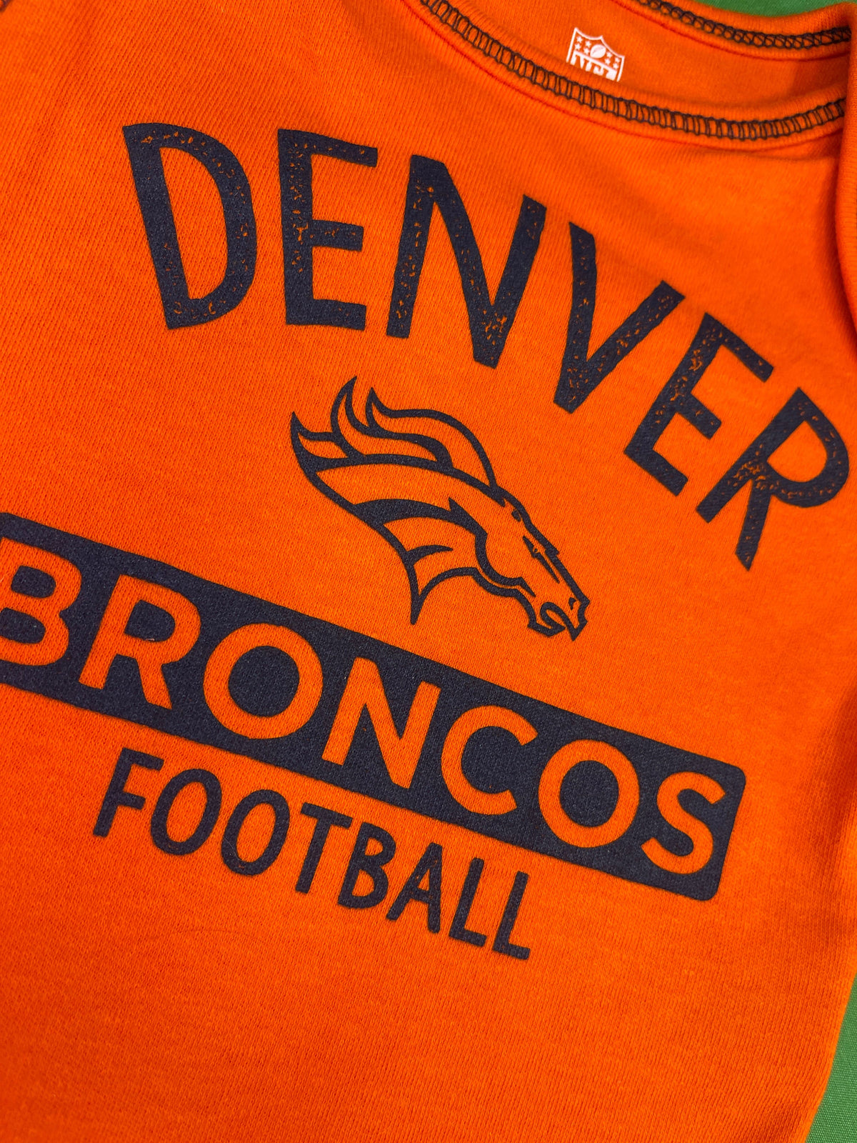 NFL Denver Broncos Long Sleeved Infant Baby Bodysuit 3-6 Months