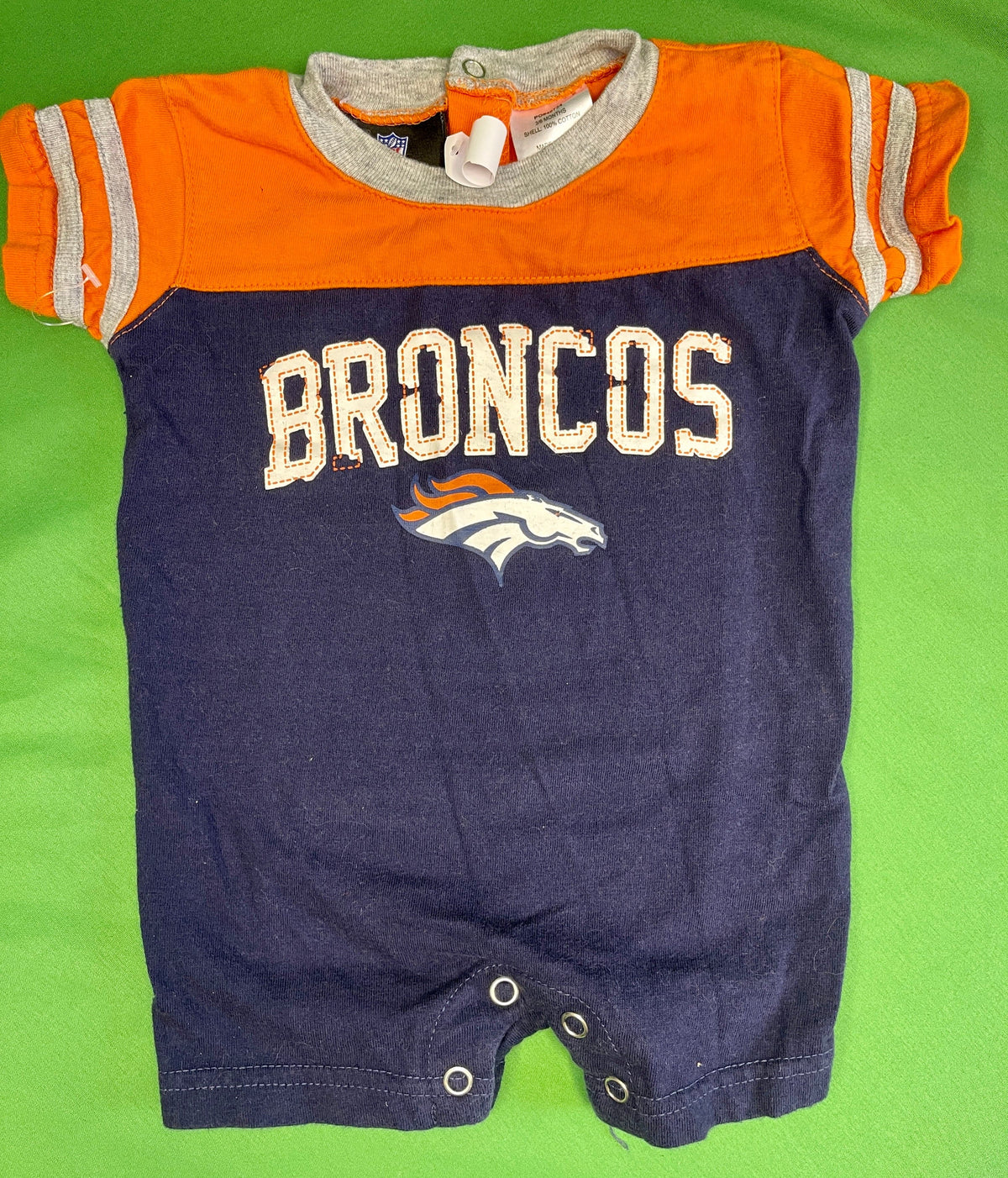 NFL Denver Broncos 100% Cotton Infant Baby Outfit 3-6 Months