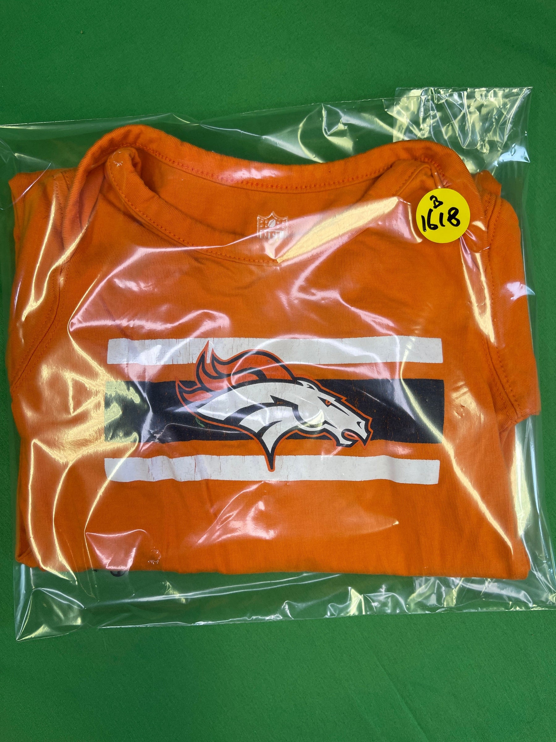 NFL Denver Broncos L/S Footed Baby-Grow Outfit 3-6 Months