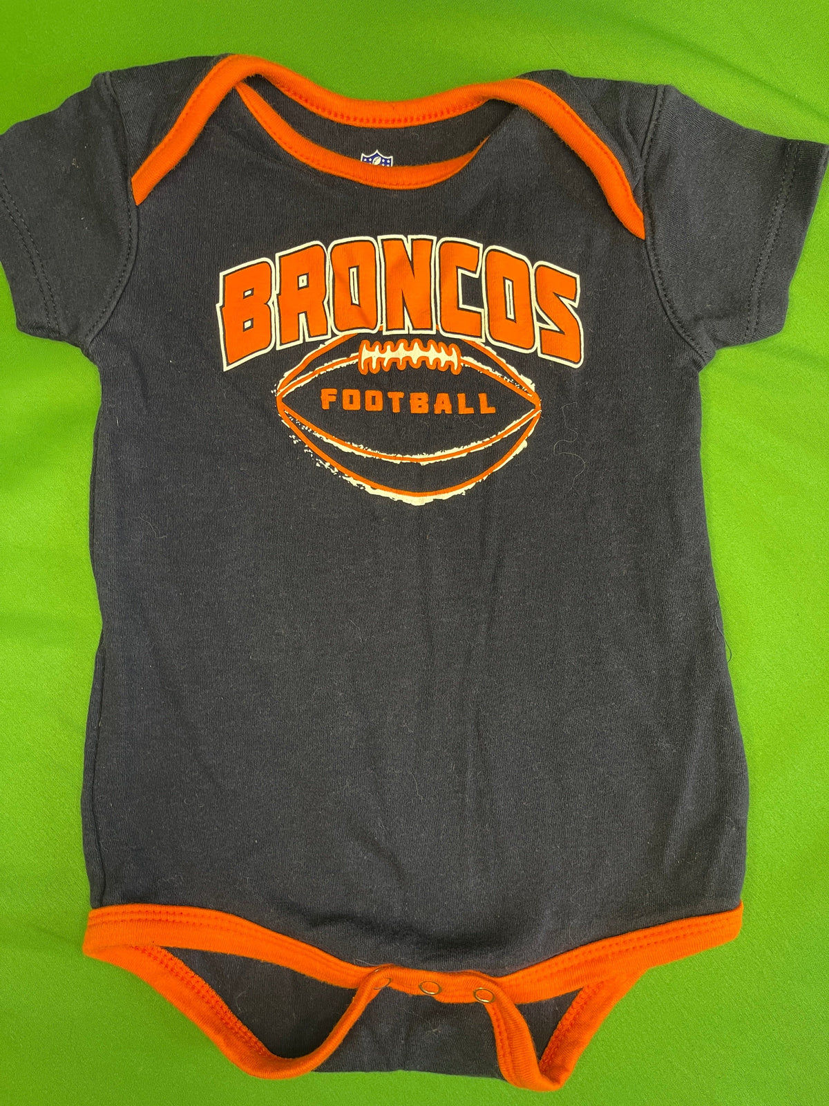 NFL Denver Broncos Navy Blue Infant Baby Bodysuit/Vest 18 Months