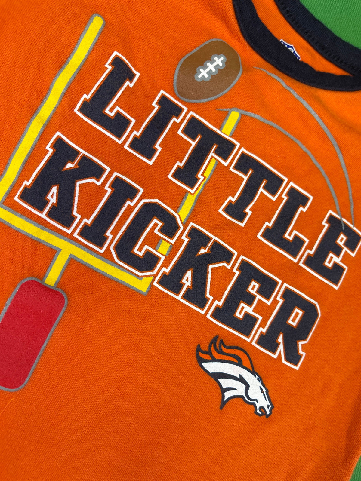 NFL Denver Broncos Little Kicker Infant Baby Bodysuit/Vest 18 Months