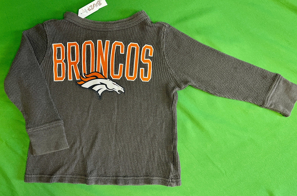 NFL Denver Broncos Grey Thermal L/S Infant Toddler T-Shirt  18-24 months