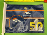 NFL Denver Broncos Double-Sided Car Auto Flag Super Bowl 50