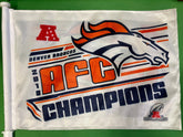 NFL Denver Broncos VTG Double-Sided Car Flag 2013 AFC Champions