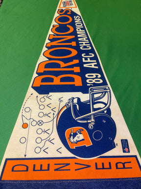 NFL Denver Broncos Super Bowl XXIV 1990 Vintage Pennant