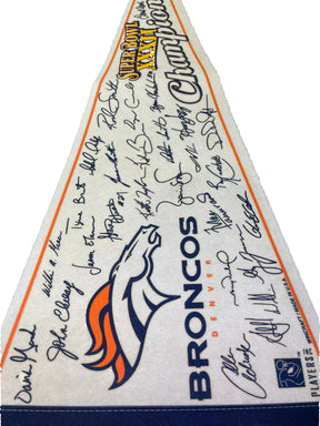 NFL Denver Broncos Super Bowl XXXII Signature Pennant