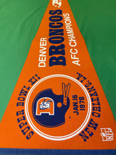 NFL Denver Broncos Super Bowl XII Vintage Pennant