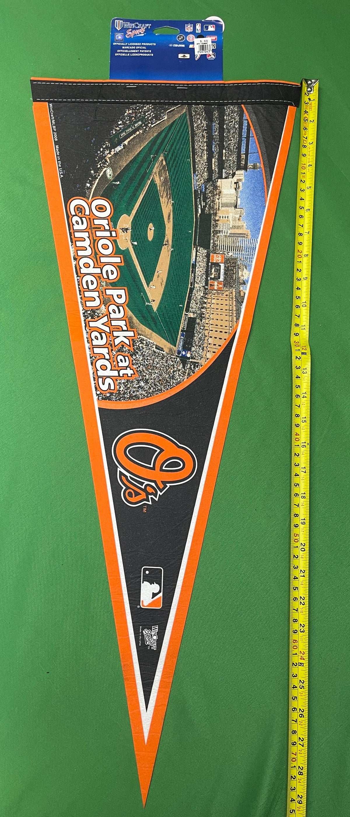 MLB Baltimore Orioles Camden Yards Full-Size Pennant NWT