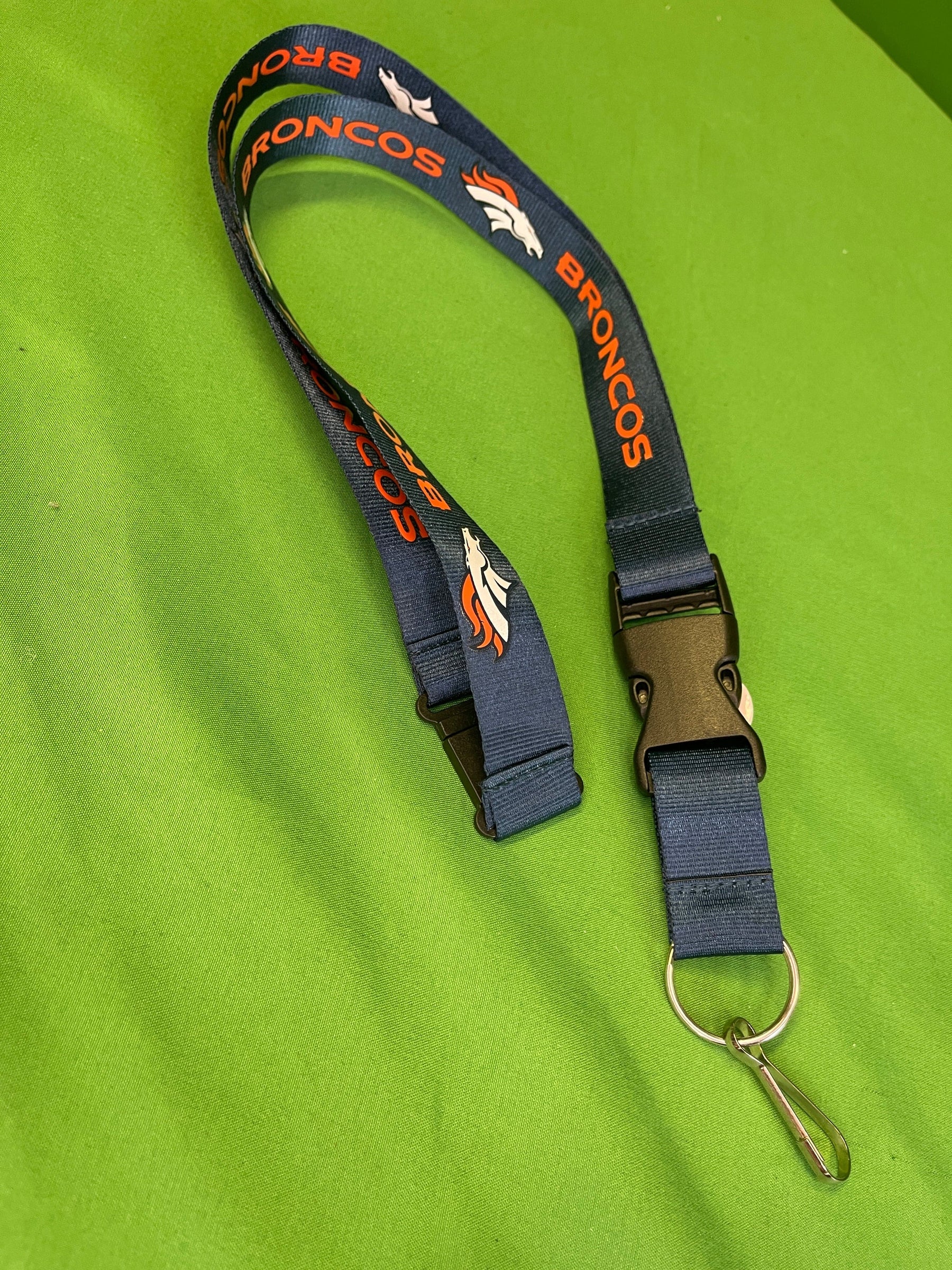 NFL Denver Broncos Lanyard w/Detachable Key Clip