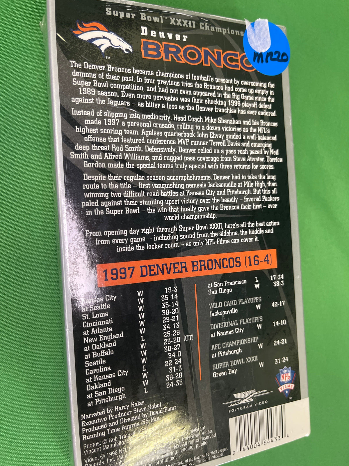 NFL Denver Broncos Super Bowl XXXII Sealed Official VHS NWT