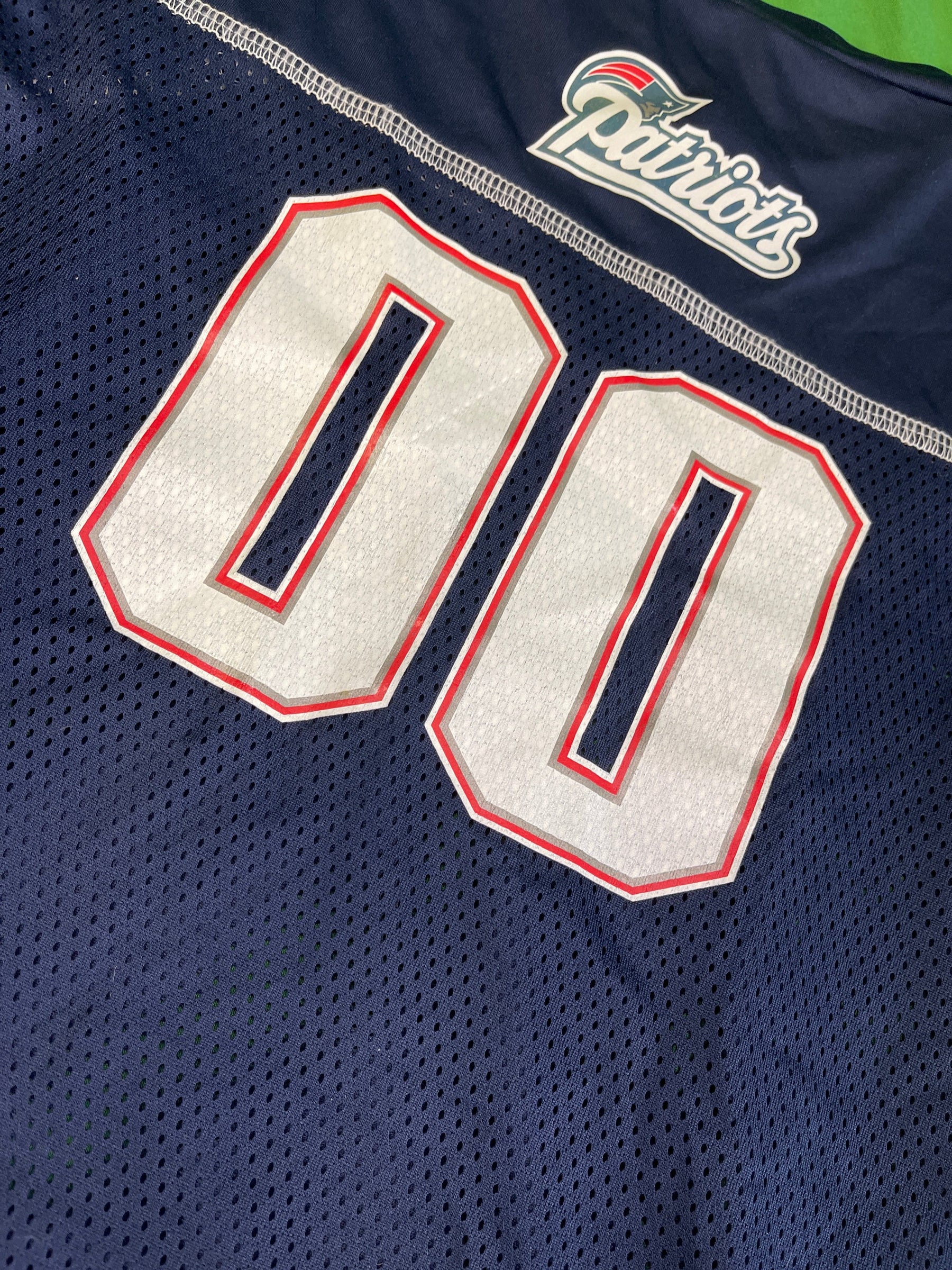 NFL New England Patriots Blue Mesh Dog Jersey Size X-Large
