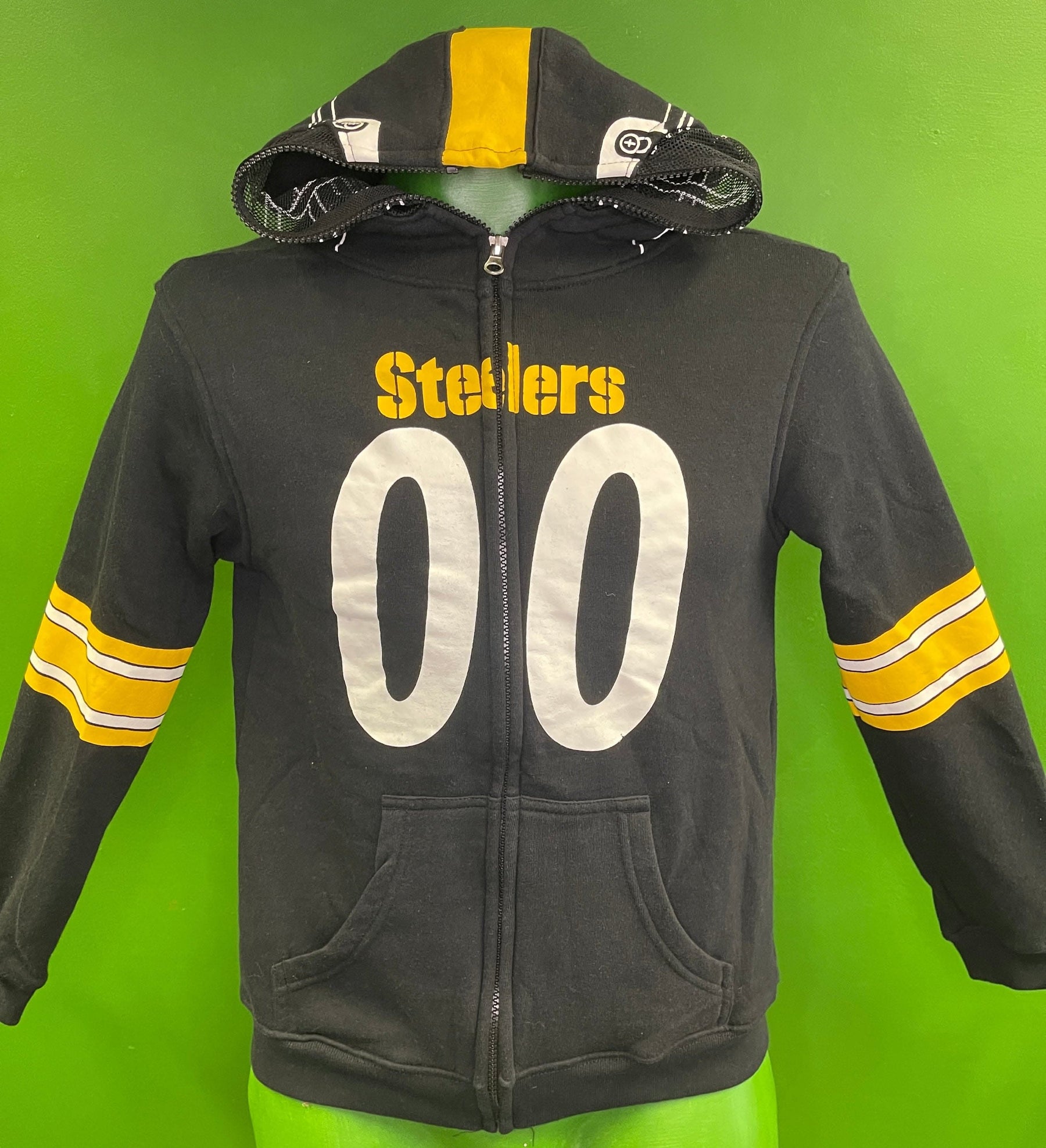 NFL Pittsburgh Steelers Full Zip Hoodie Youth Medium 10-12