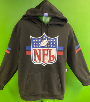 NFL Shield Black Pullover Hoodie Sweatshirt Men's Large NWT