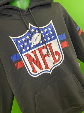 NFL Shield Black Pullover Hoodie Sweatshirt Men's Large NWT