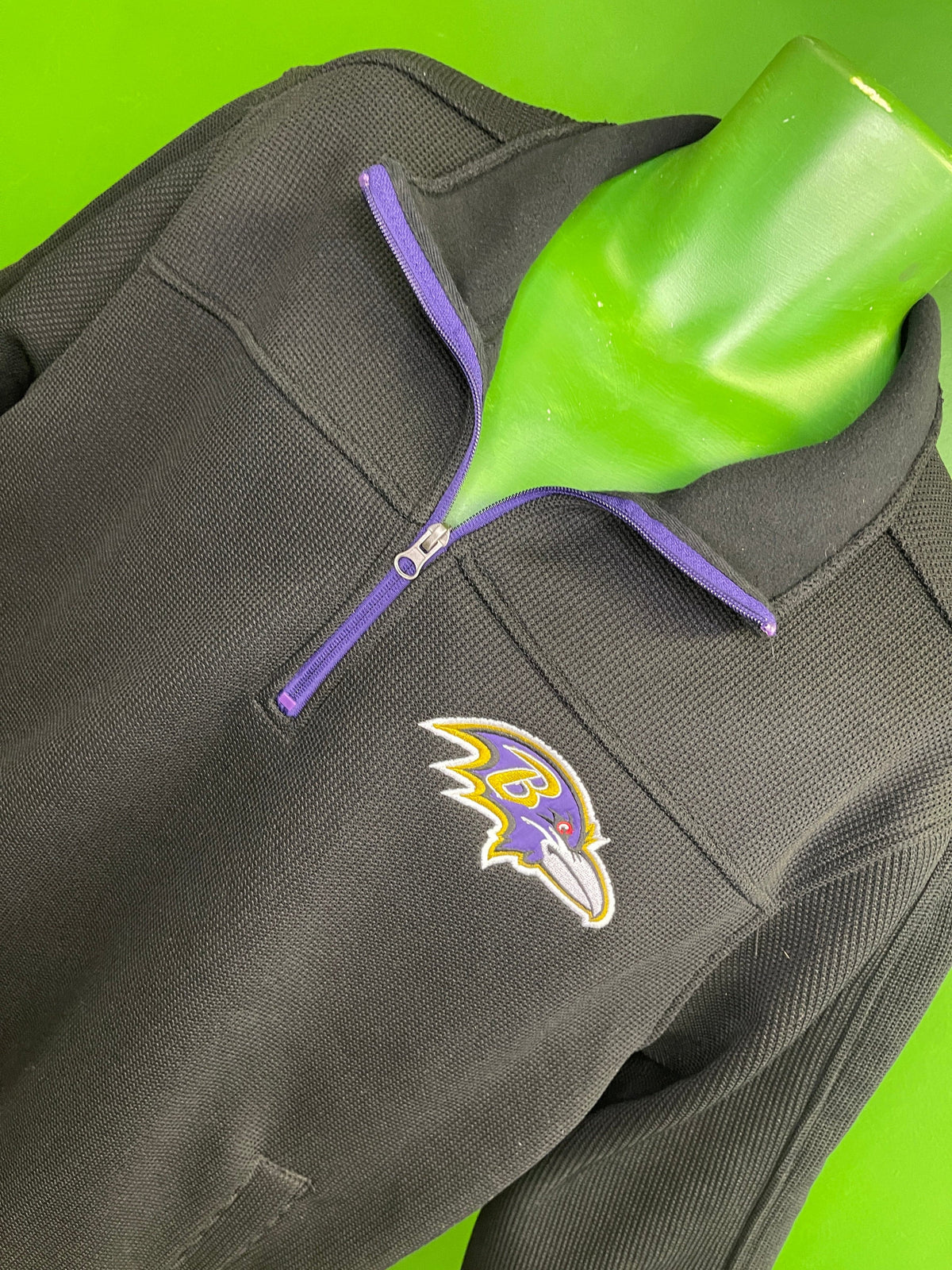 NFL Baltimore Ravens 1/2 Zip Pullover Sweater Jumper Men's X-Large
