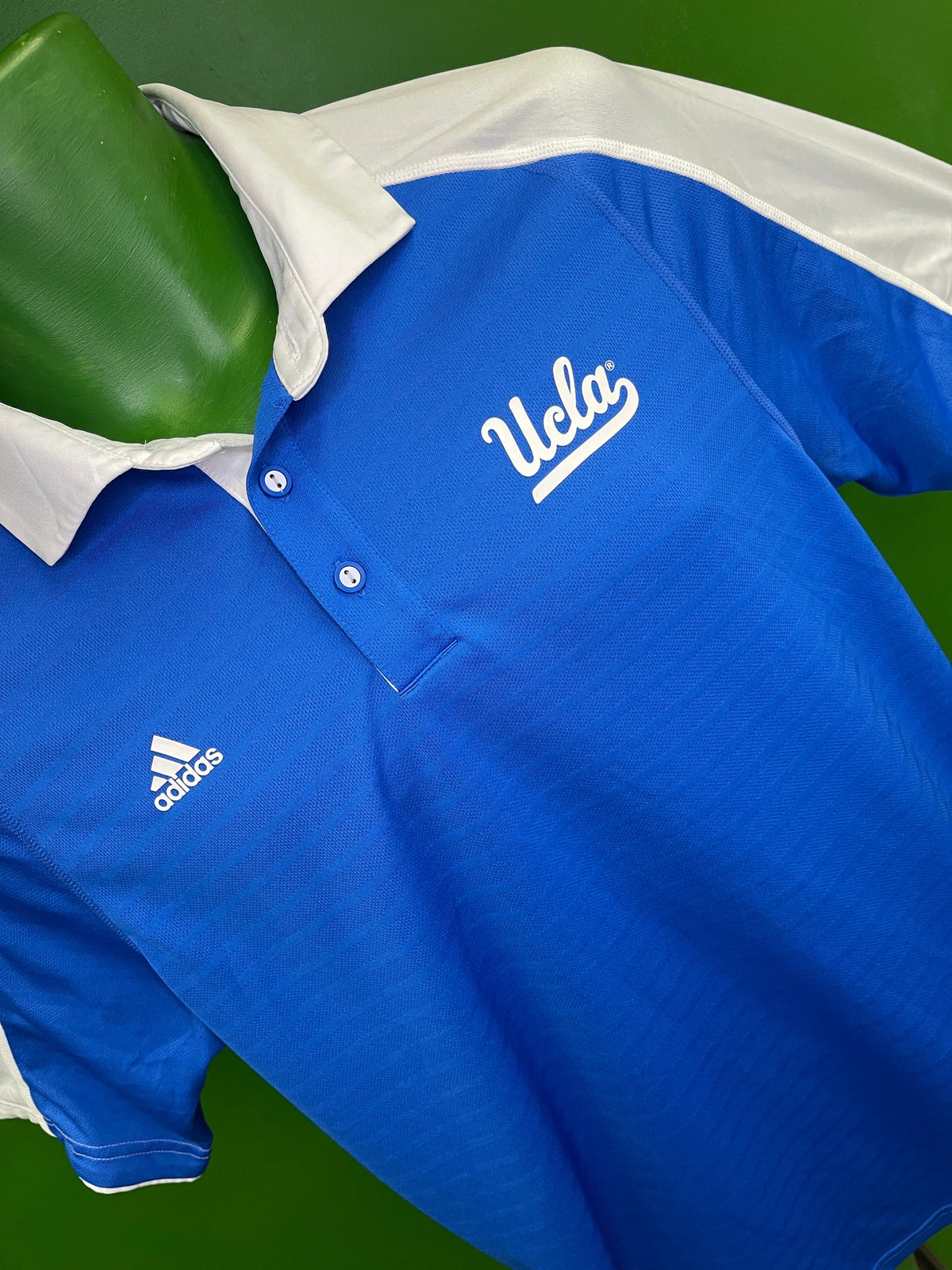 NCAA UCLA Bruins Adidas Polo Golf Shirt Climalite Men's Medium