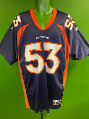 NFL Denver Broncos Bill Romanowski #53 Logo Athletic Jersey Men's X-Large