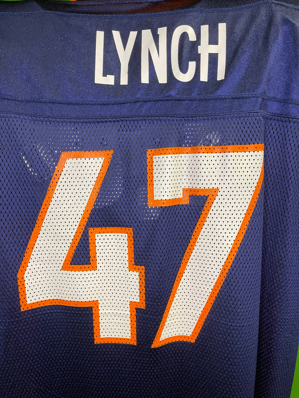 NFL Denver Broncos John Lynch #47 Reebok Jersey Men's 4X-Large