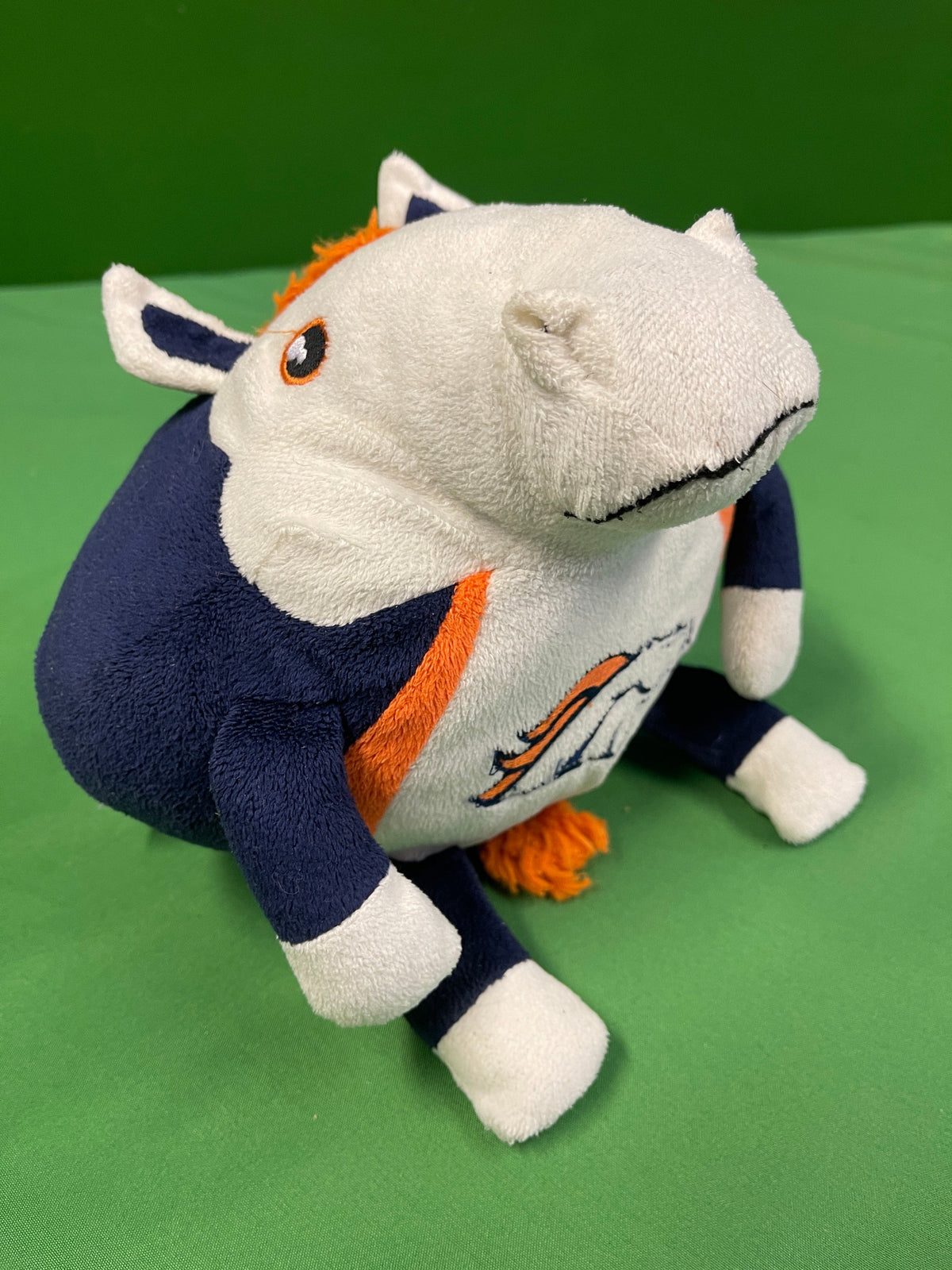 NFL Denver Broncos Orbiez "Fat Miles" Mascot Football Shaped Cuddly Toy